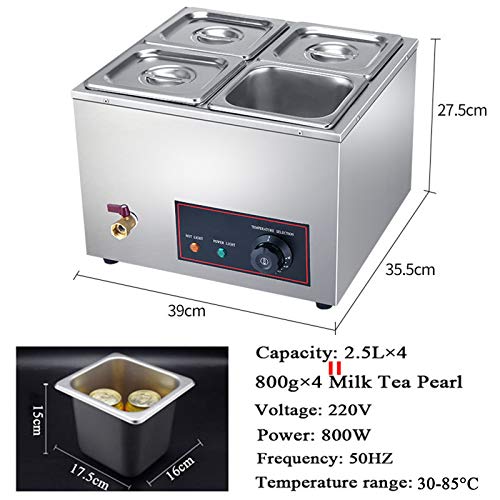 Aocay Elektrisch Speisenwärmer Edelstahl Buffetwärmer Catering Warmhaltebehälter für Speisen, Speisewärmer Dampftisch… – Bild 4