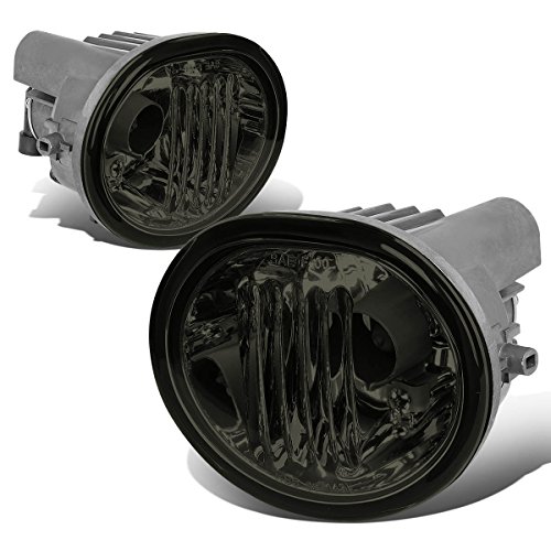 Auto Dynasty Compatible with Scion tC/Matrix/Pontiac Vibe Pair of Bumper Driving Fog Lights (Smoked Lens)
