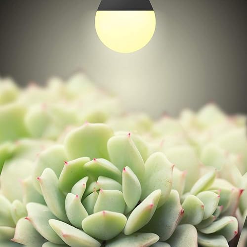 Miniatura 2 de mfxmf Paquete de 4 bombillas LED de cultivo A19, bombillas de espectro completo para plantas, bombilla de cultivo E26 de 9 W que reemplaza hasta 100