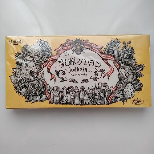 ??????? Higuchi Yuuko Beeswax Crayons 16 Color Set, m35732428485