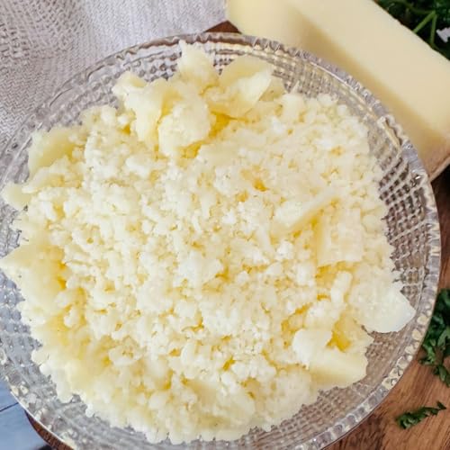 《DELICEMED》 削りたて コンテ 15ヶ月熟成 AOP グラスフェッド 無殺菌乳 チーズ 無添加 粒状 粉チーズ |本格熟成チーズ Comte 15M Grassfed Grated Cheese No Additives Rich & Balan