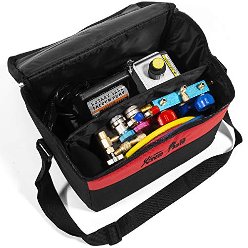 image for XtremepowerUS Premium 4CFM Air Vacuum Pump HVAC A/C Refrigeration Kit 