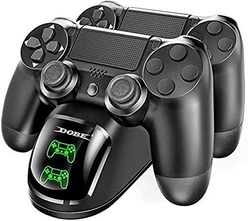 Estación de Carga Doble Cargador Base de Carga Docking Station para Playstation 4 PS4 Slim PS 4 Pro Cargador Mando DualShock 4 Controller