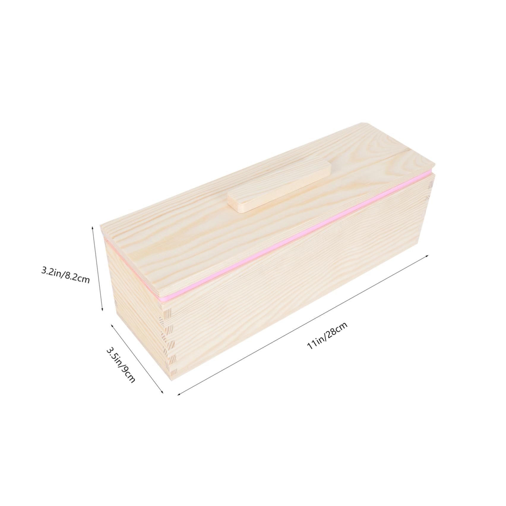 Amosfun Moule à Toast Rectangulaire 1 Set en Bois et Silicone