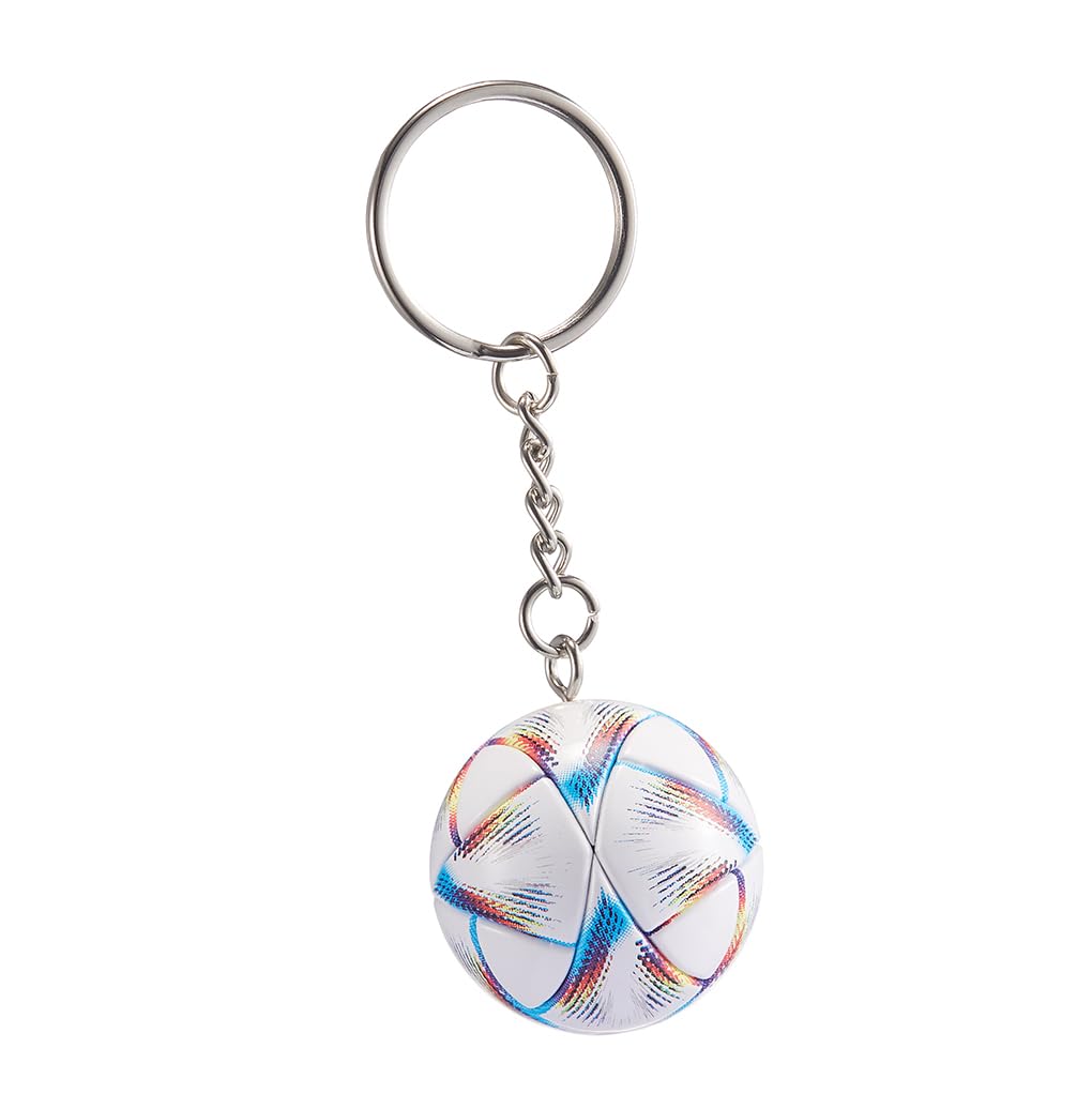 KCKEYS Soccer ball keychain,Backpack charm Pendant keychains, Multicolor Football Key Chains for Man‘s, Ball Fan Key Ring, Mini Football