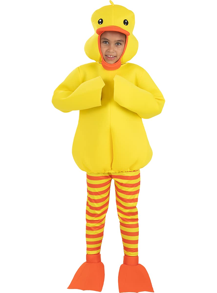 Funidelia | Costume da paperella di gomma per bambina e bambino Animali - Costume per Bambini e accessori per Feste, Carnevale e Halloween - Giallo