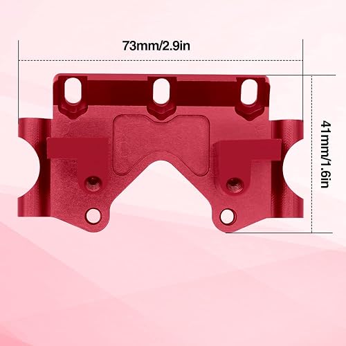 Miniatura 2 de OGRC - Mamparo frontal de aluminio con tornillos de montaje, piezas de actualización para Traxxas Slash 2WD Rustler Stampede Bandit (repuesto de