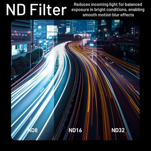 Image of Yantralay CPL ND Filter Kit for D JI Os mo Action 6 | ND8 ND16 ND32 Polarizing Filters with HD Optical Glass | Snap-On Camera Lens Filters | Action 6 Accessories