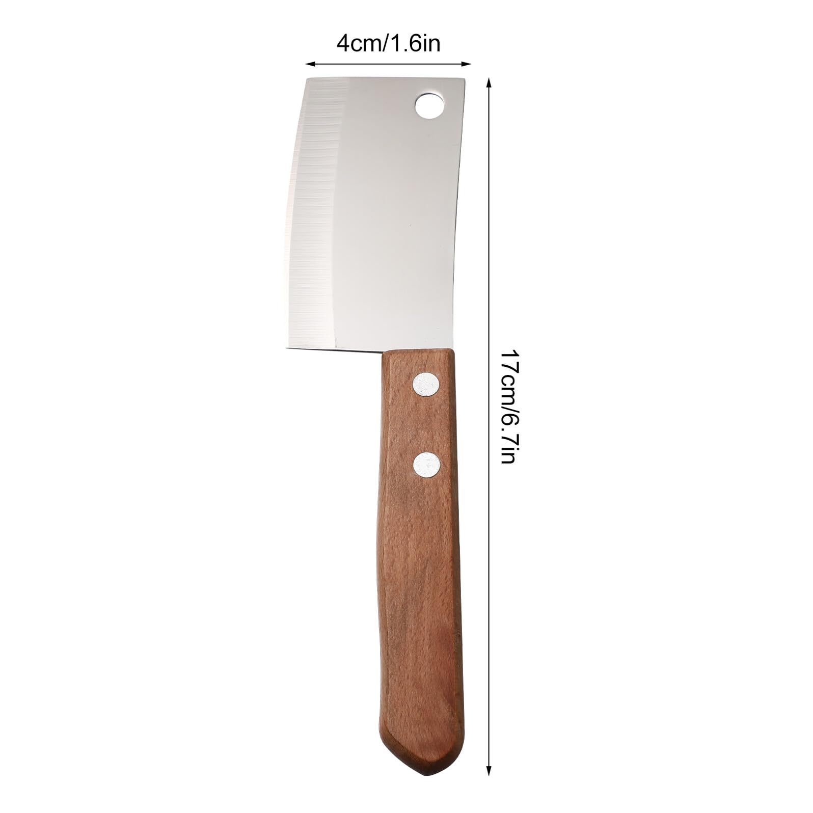 Couteau à Beurre Fromage Lot de 2 en Acier Inoxydable Bois