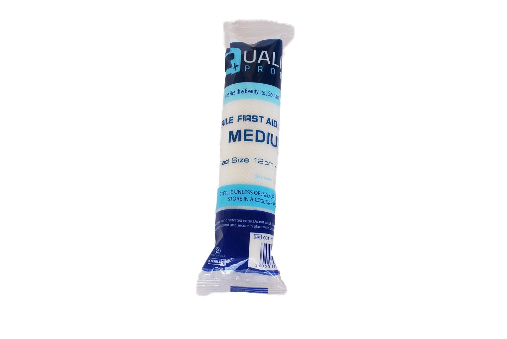 Qualicare HSE Flow Wrapped Medium Dressing Stretch Bandage (12cm x 12cm)