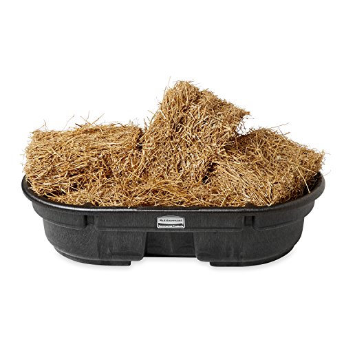 Image of Rubbermaid Commercial Products Stock Tank, 50-Gallons, Structural Foam, Heavy Duty Container, for Livestock /Animal /Cattle Feed & Water, Outdoor Homemade Pool /Hot Tub /Bathtub, & Pet Cleaning /Dog Wash