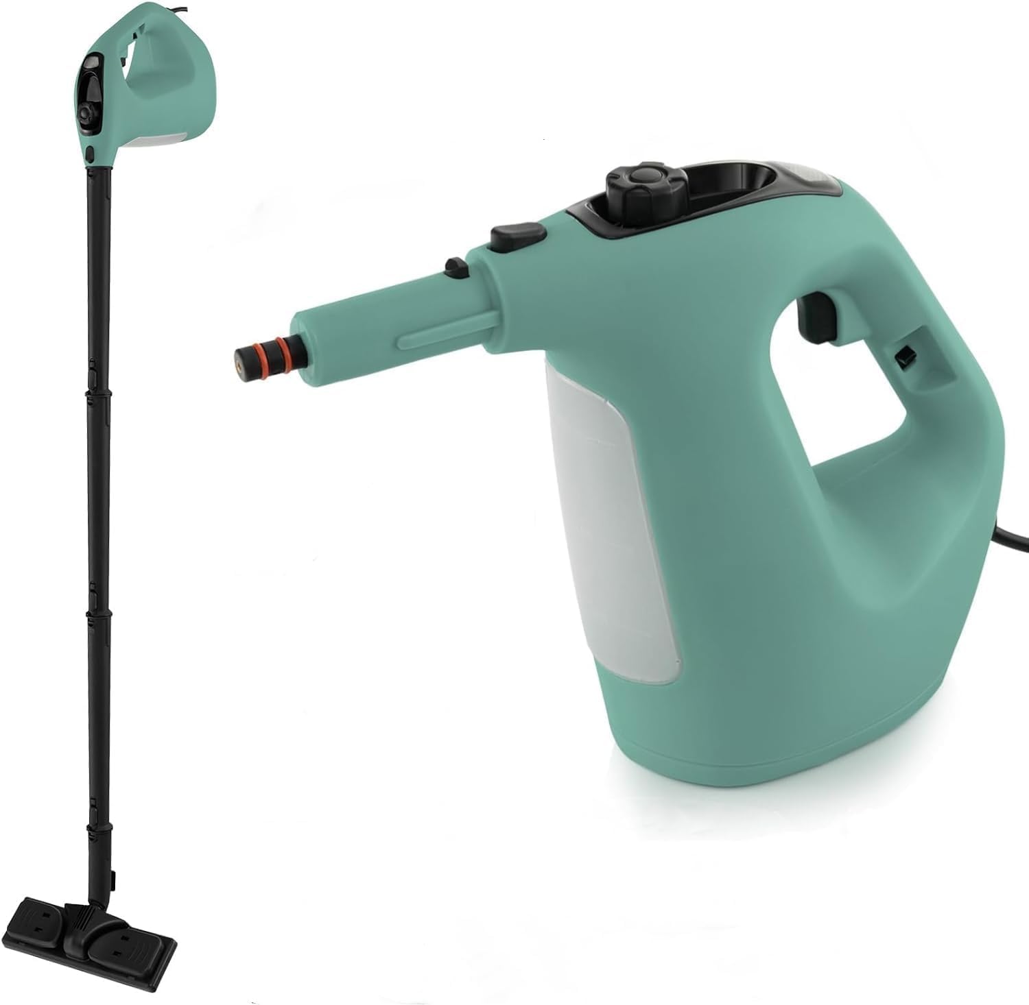 RELAX4LIFE Dampfreiniger Handgerät, Handdampfreiniger mit 13 Zubehör (Grün)