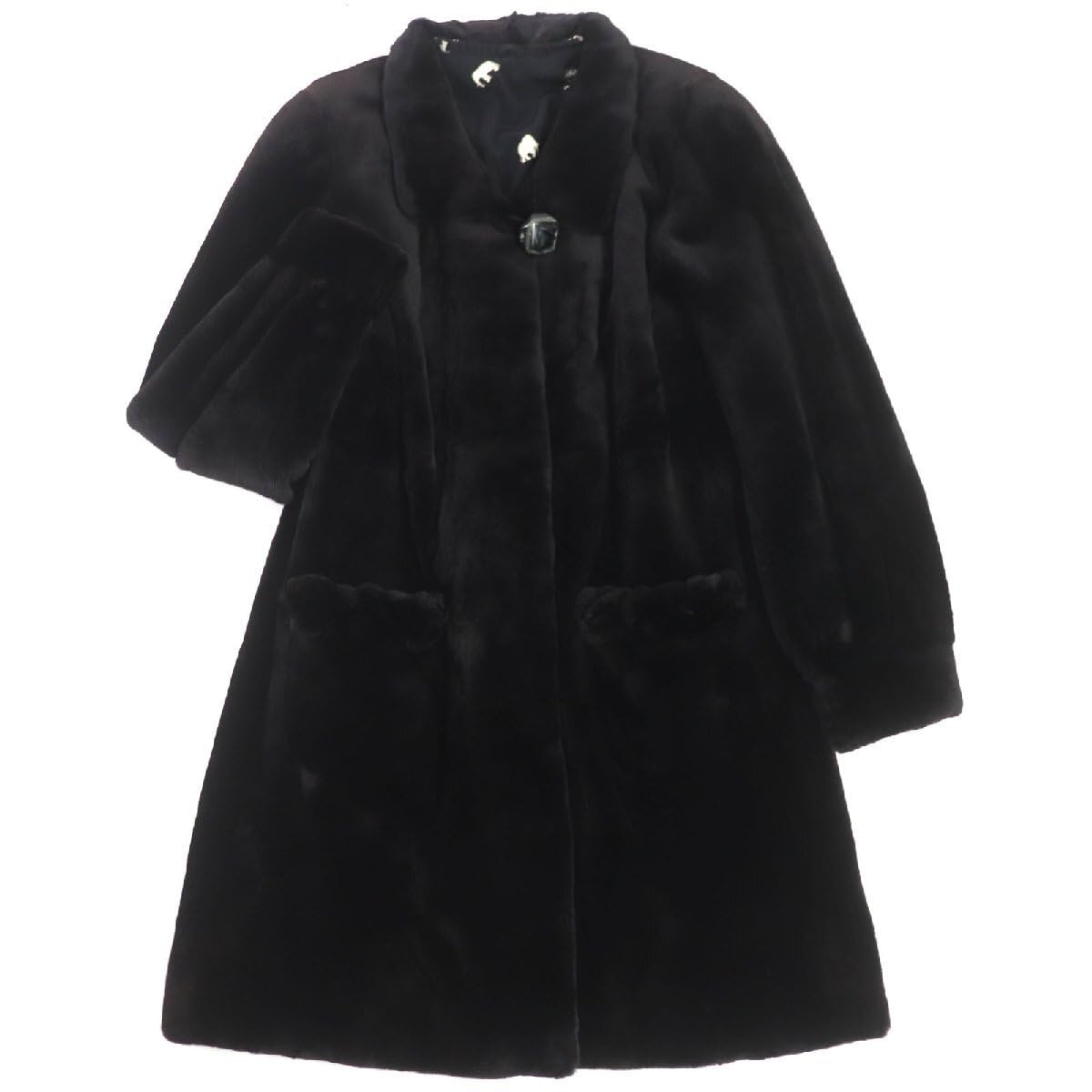 Amazon.co.jp: SAGA MINK サガミンク シェアードミンク MINK 裏地総柄  