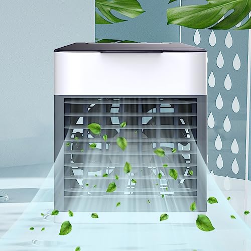 Portable Air Conditioner, 3-IN-1 Evaporative Air Cooler, 4-Speed Mini Air Conditioners with USB for Room/Office/Camping