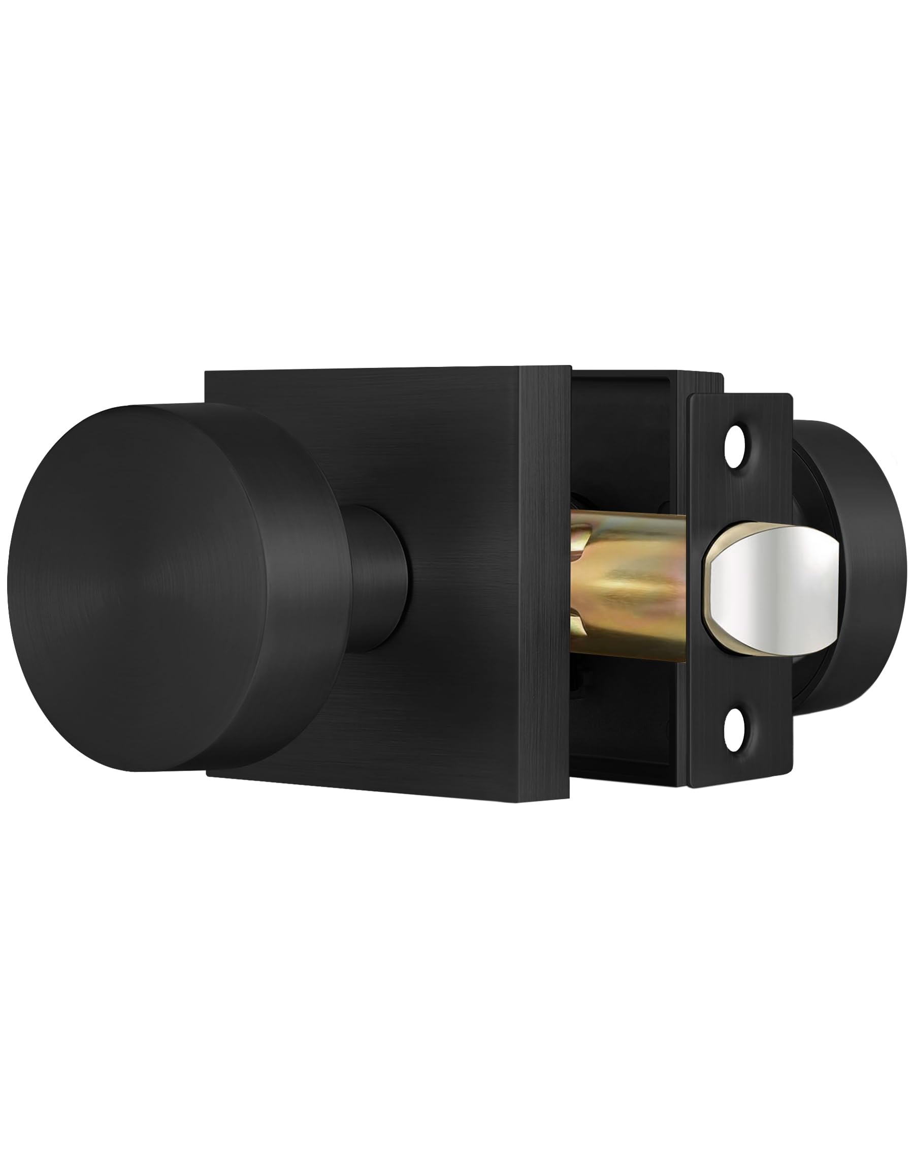 Matte Black Passage Door Knobs - 2 Pack -20
