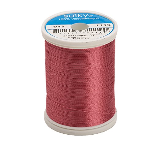 Hilo Sulky 268d 40wt Rayon 2-Ply Dark Mauve 850 yd miniatura 1