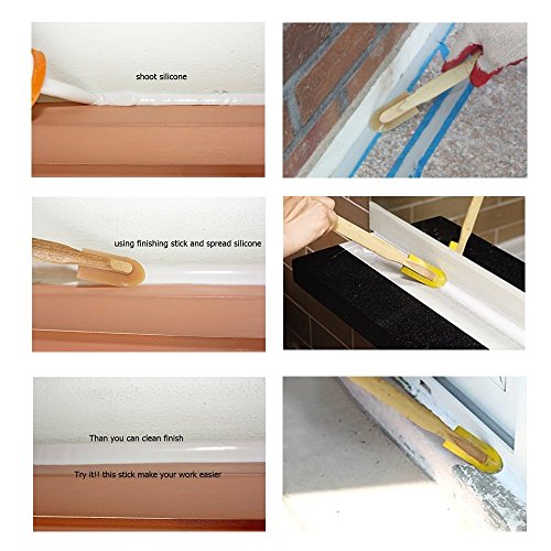 Caulk Caulking Silicone Sealant Finishing Tool Spreader Spatulas Applicator Rubber Tools 4 Size Set #TOP3
