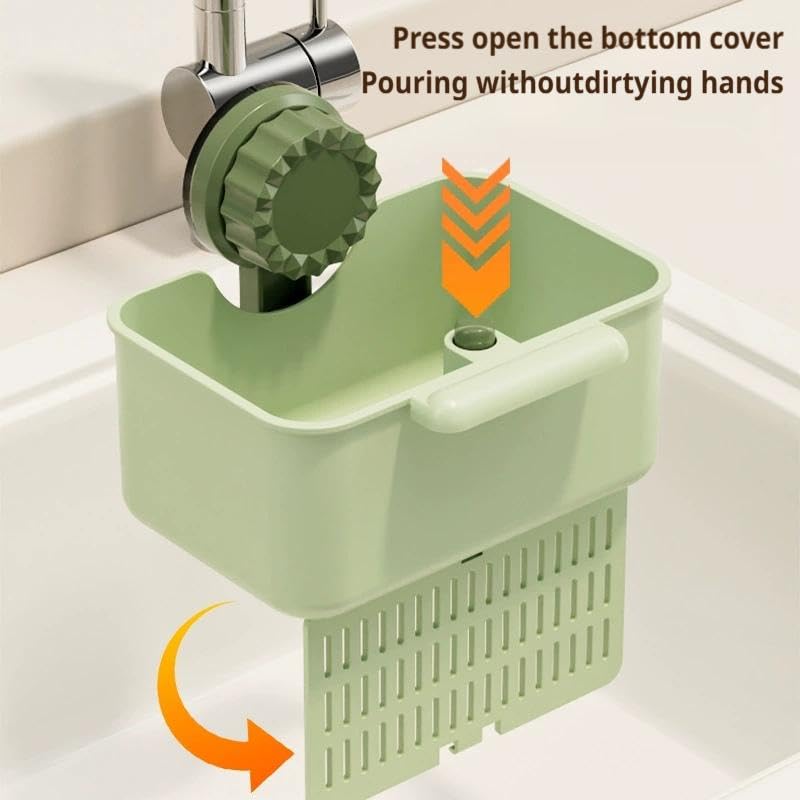 Colador para fregadero con cesta y filtro de desagüe blanco miniatura 6