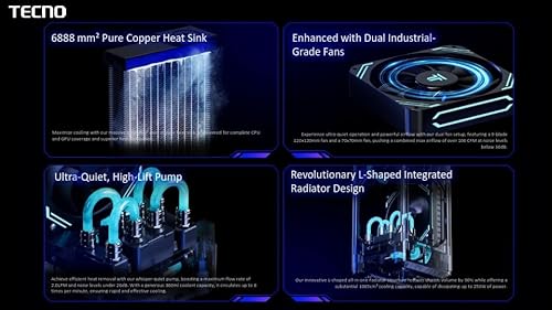 PC Gaming Mini - MEGAMINI G1, Intel® Core™ Intel i7-13620H, 16GB RAM, 1TB SSD, GeForce RTX™ 4060 Desktop 140w, Windows 11 Home, Watercooled, Grigio - PC Desktop - Immagine 4