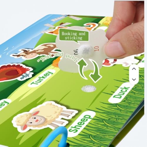Image of Toddler Busy Book - Activity Binder for Kids 3+ Years | Montessori Learning Busy Board | Activity Book | Educational Toy | Easy to Carry Travel Book | Return Gift for Kids (Hello Alphabet)