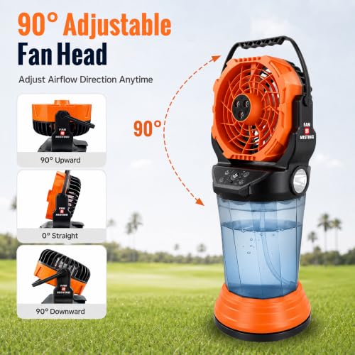 Roykaw Golf Cart Misting Fan