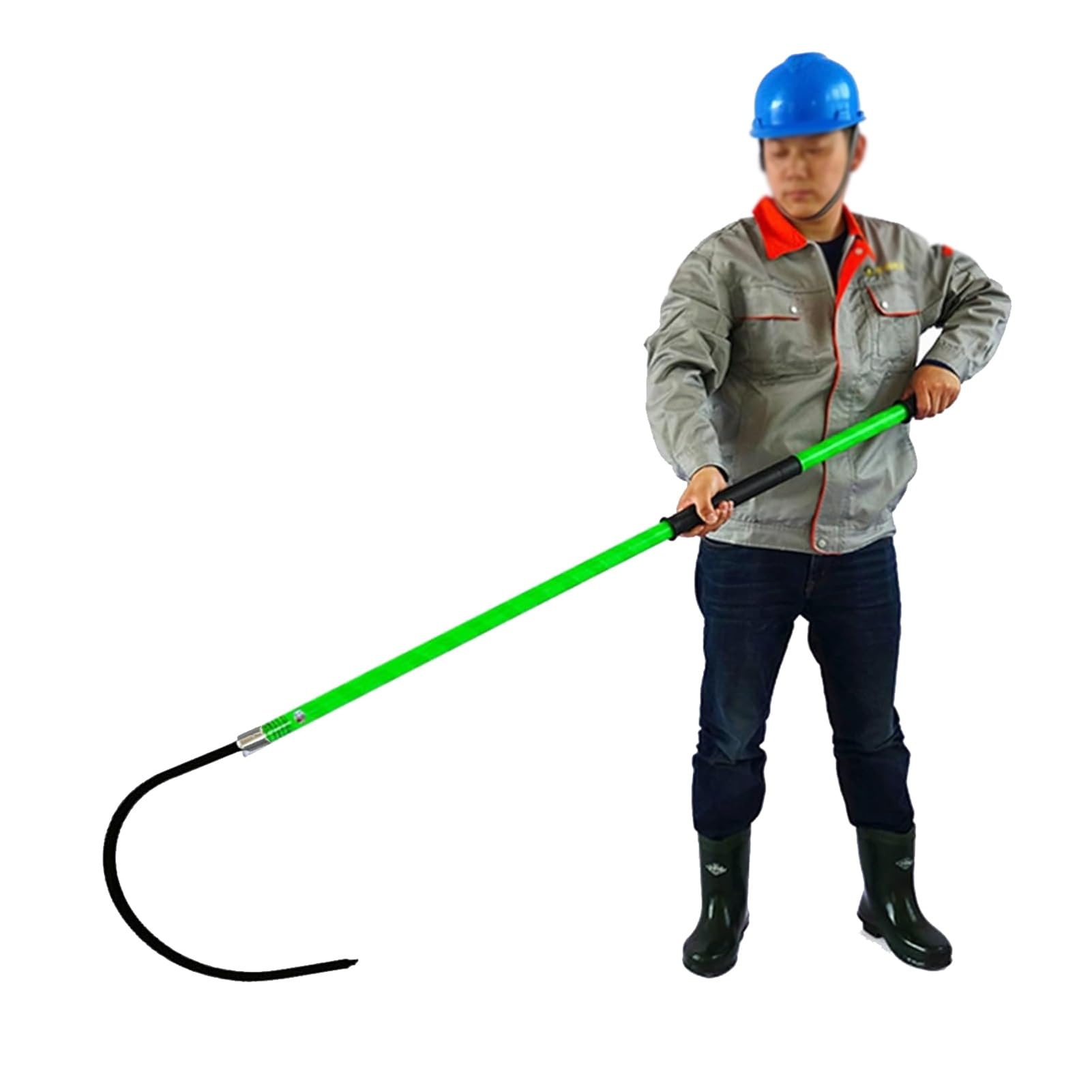 GTHTUHFD High-Voltage Insulated Rescue Hook, 1 M, 1.5 M, 2 M, 3 M Long, 10 Kv, 40 Kv, 110 Kv, 220 Kv High-Voltage Rescue Rod Set, Commercial Rescue Rod For Electric Shocks,Green-1m/39.4in/3.3ft