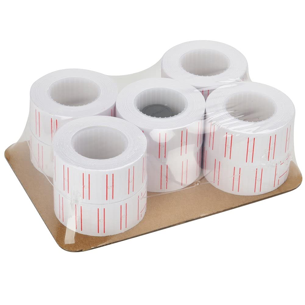 Alitamei 10 Rolls 21 mm x 12 mm Price Gun Labels, Suitable for Mx-5500 Labeling Machine, White Price Label Stickers - Image 2