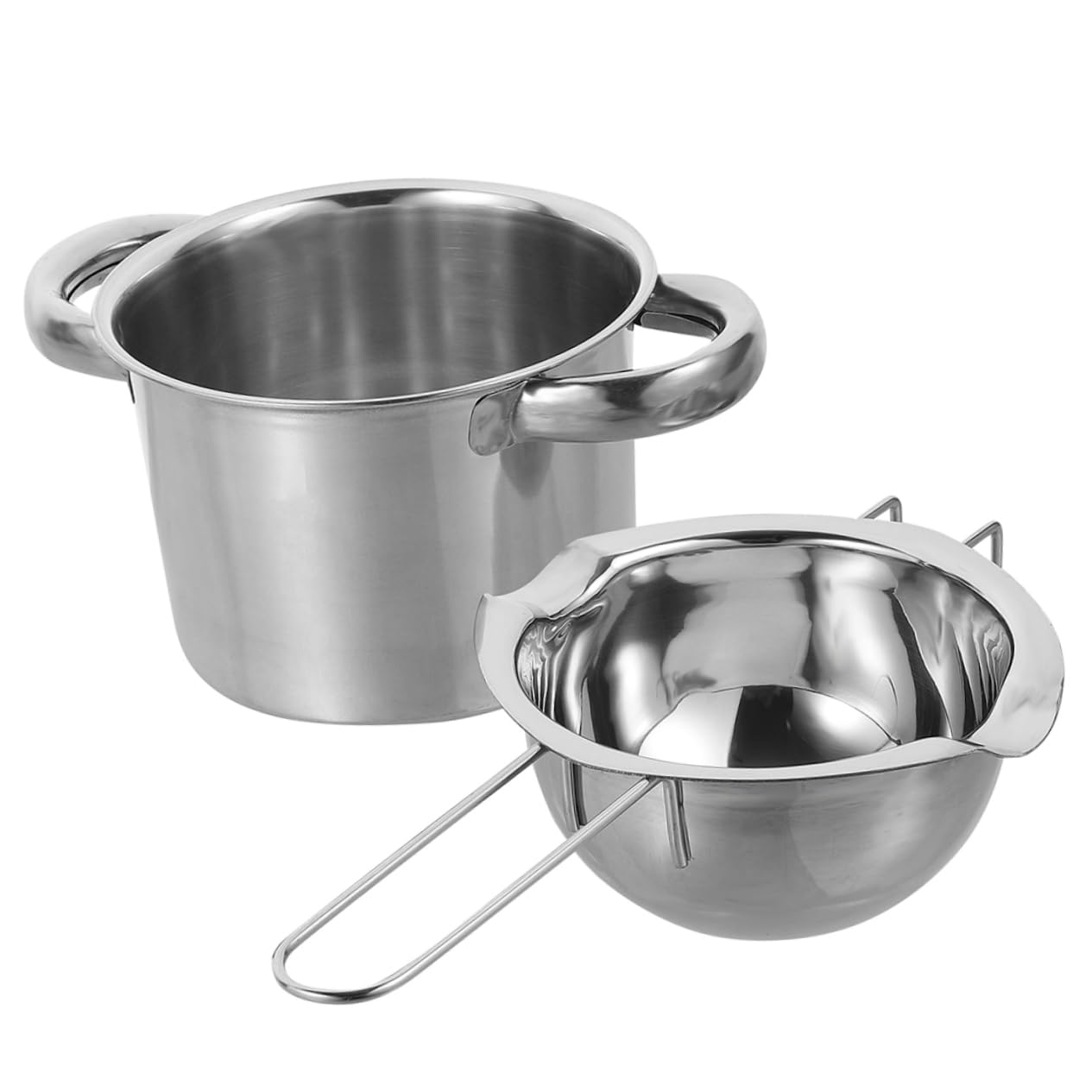 Mikinona Double Boiler Pan Handle for Chocolate Melting Sturdy and Compact Design