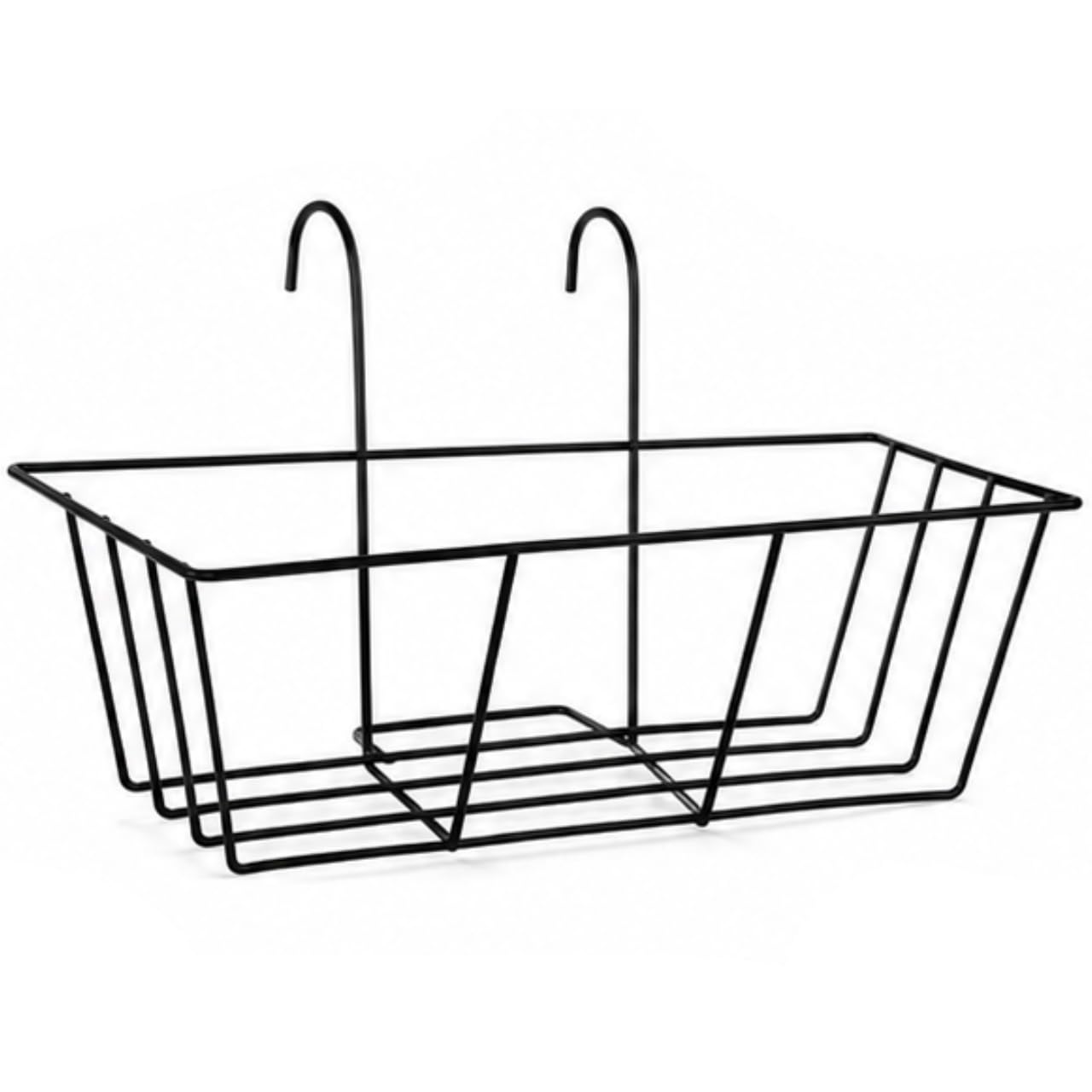 Hanging Flower Pot Stands - Balcony & Railing Planters -11
