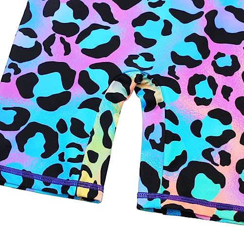 Image of TFJH E Short Sleeve Girls Swimsuits UV 50+ One Pieces Zipper 2-14Y | From beach vacations and pool parties to cruises and water parks, this colorful floral swimsuit is her summer favorite