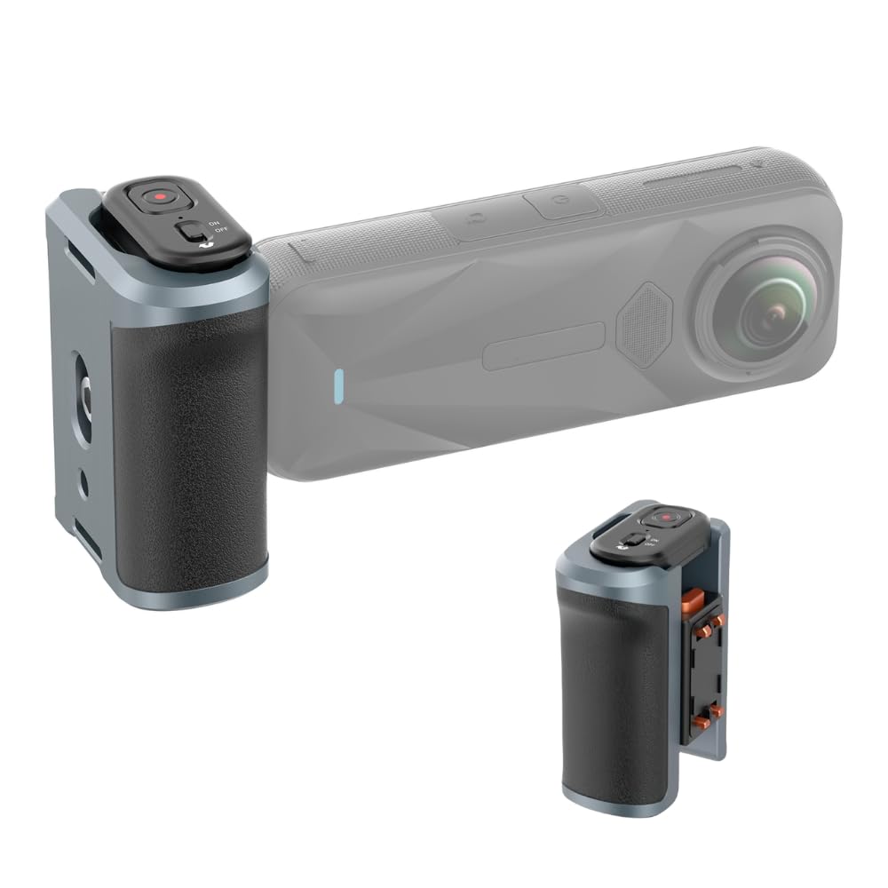 Yantralay Street Shooting Grip Compatible with Insta 360 X5/ X4 Air | Ergonomic Handle with Quick Release Remote Control 10m Range | Vlogging Hand Grip for Insta 360 X5-image-20