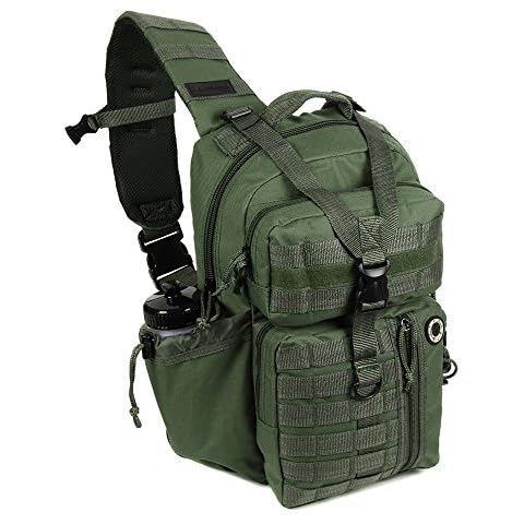 Nexpak Tactical Messenger Sling Bag Outdoor Camping Hiking Travel Backpack TL318-ODGN OD Green Cover