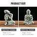 fazhongfa Mini Buddha Statue 4.7 Inch Natural Stone Handmade Buddha Sculptures Creative Zen Garden Aquarium Fish Tank Decorations Home Decor to Friend Family Mom Father as Gift (Meditation)