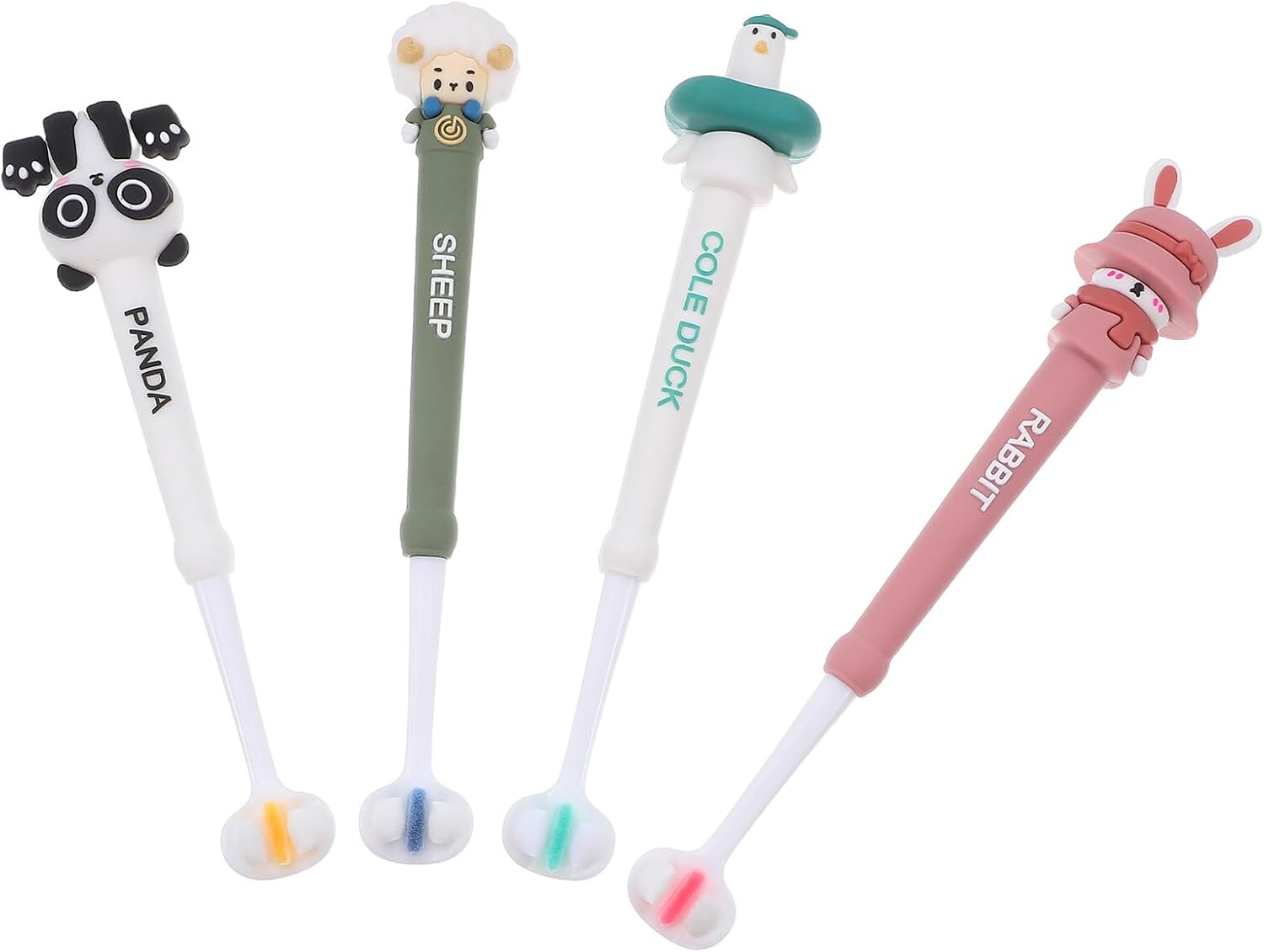 Manual Toothbrush 4pcs with Soft Bristles Three-Sided Design for Oral Care Ages 3+ and Gentle Cleaning