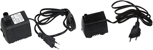 Pequeña bomba sumergible ajustable 2pcs Bomba sumergible Bomba de agua Fuente Estanque Bomba Acuario 7W 15W