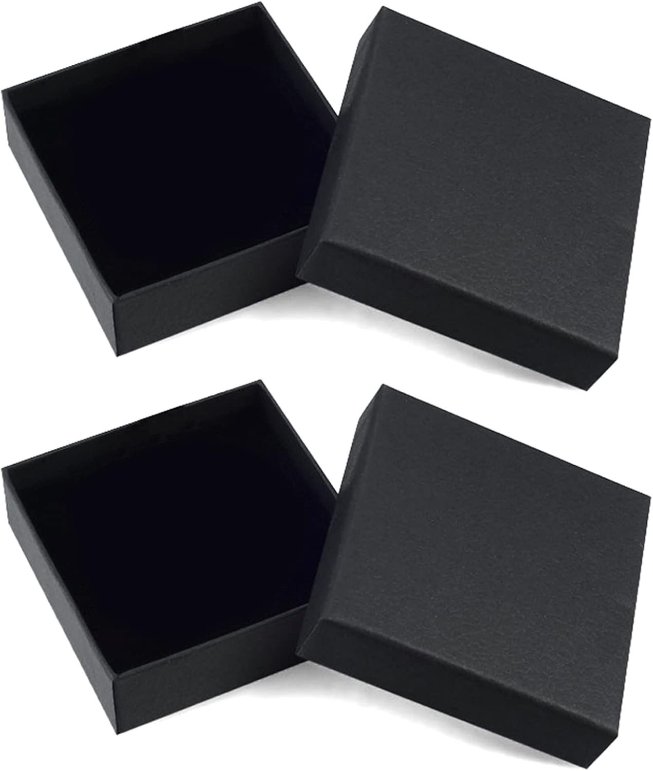 2Pcs Necklace Box Jewellery Gift Box Kraft Bangle Box Black Bracelet