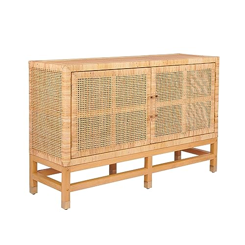 Tov Furniture Amara Natural Woven Rattan Buffet