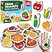Foam Baby Magnets for Refrigerator Fruits & Veggies 31 pcs - Refrigerator Magnets for Toddlers - Kid Magnets - Fridge Food Magnets for Kids - Children Magnets for Babies Learning Age 1 2 3 old