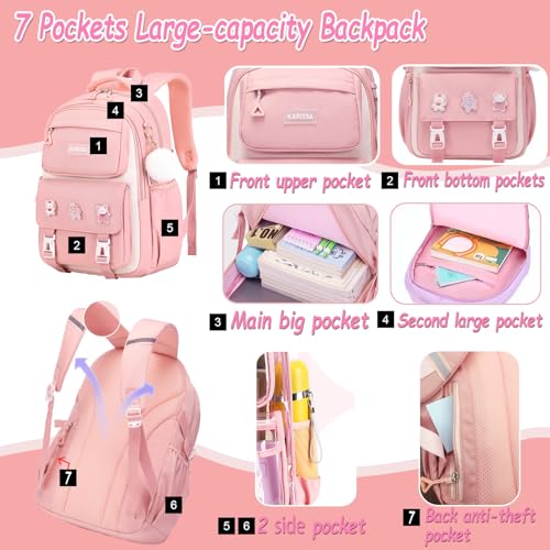 Girls Backpack, Pink School Backpack for Girls, Kids Backpack for school, Mochilas Escolares Para Niñas, School Backpack2