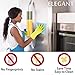 MRKG Refrigerator Door Handle Covers, Set of 4, Washable Without Fading or Cracking, Keep Your Kitchen Appliance Clean from Smudges, Drips, Food Stains, Oil (Yellow/Green)