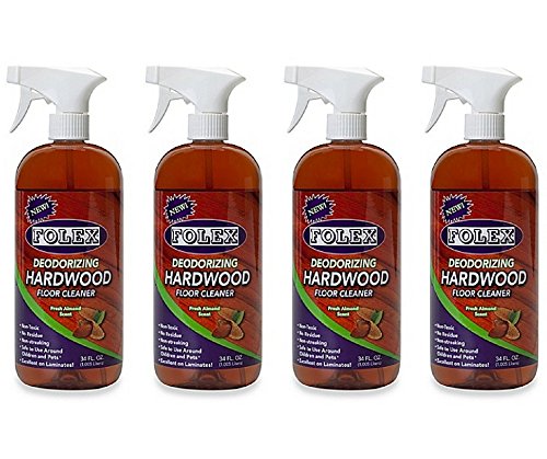 Folex Professional 34-Ounce Deodorizing Hardwood Floor Cleaner (Pack of 4)