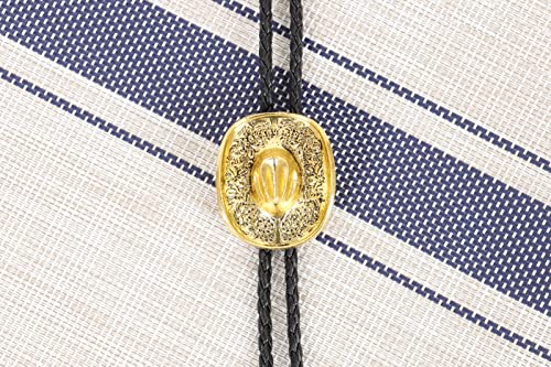 Image of Bolo Ties for Men Western - 3D Cowboy Hat Design With Vintage Boots, Western Bolotie Bola Tie