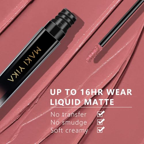 Image of MAKI YIKA Red Lipstick Liquid for Women Color Stay Long Lasting Lipsticks