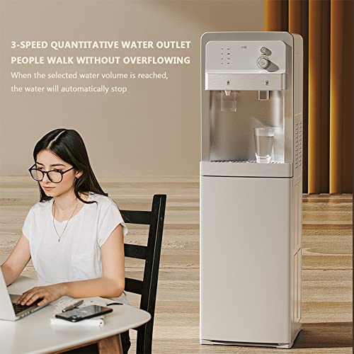 MNSRRN Instant Hot Water Dispenser, Lower Bucket for Household Living Room Fully Automatic Intelligent Cool Heat Vertical Office Floor-Standing Water Dispenser,Hot Cold