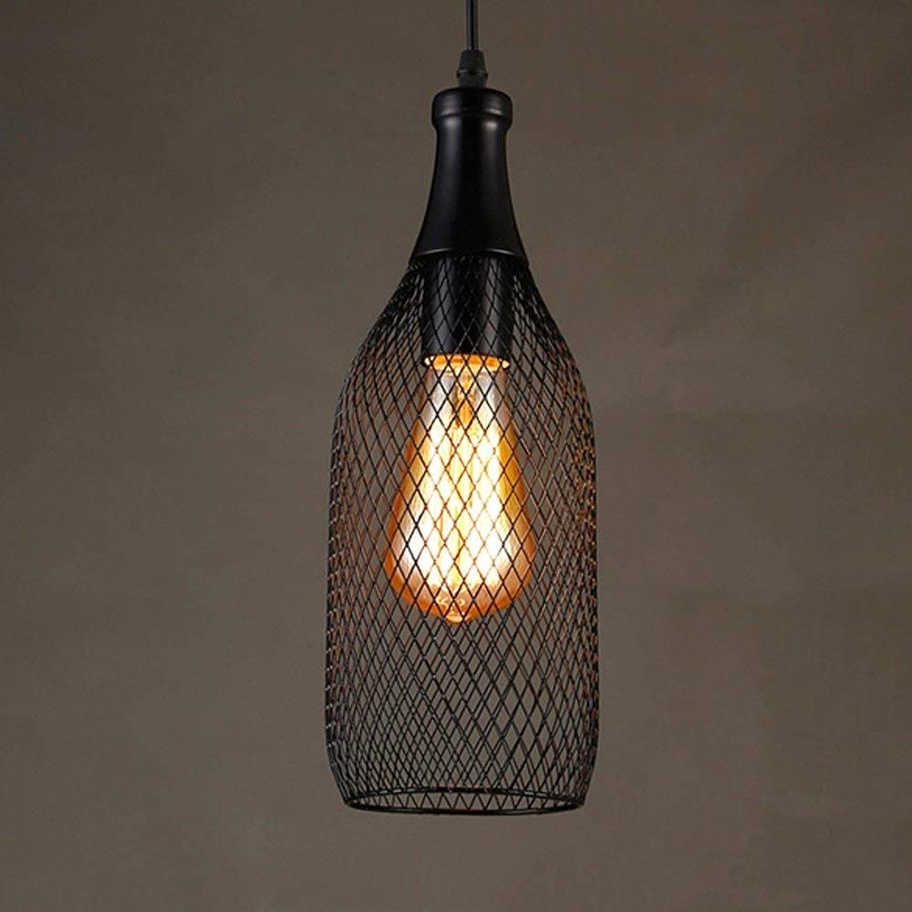 Lámpara de techo vintage tipo botella para iluminación acogedora de barras