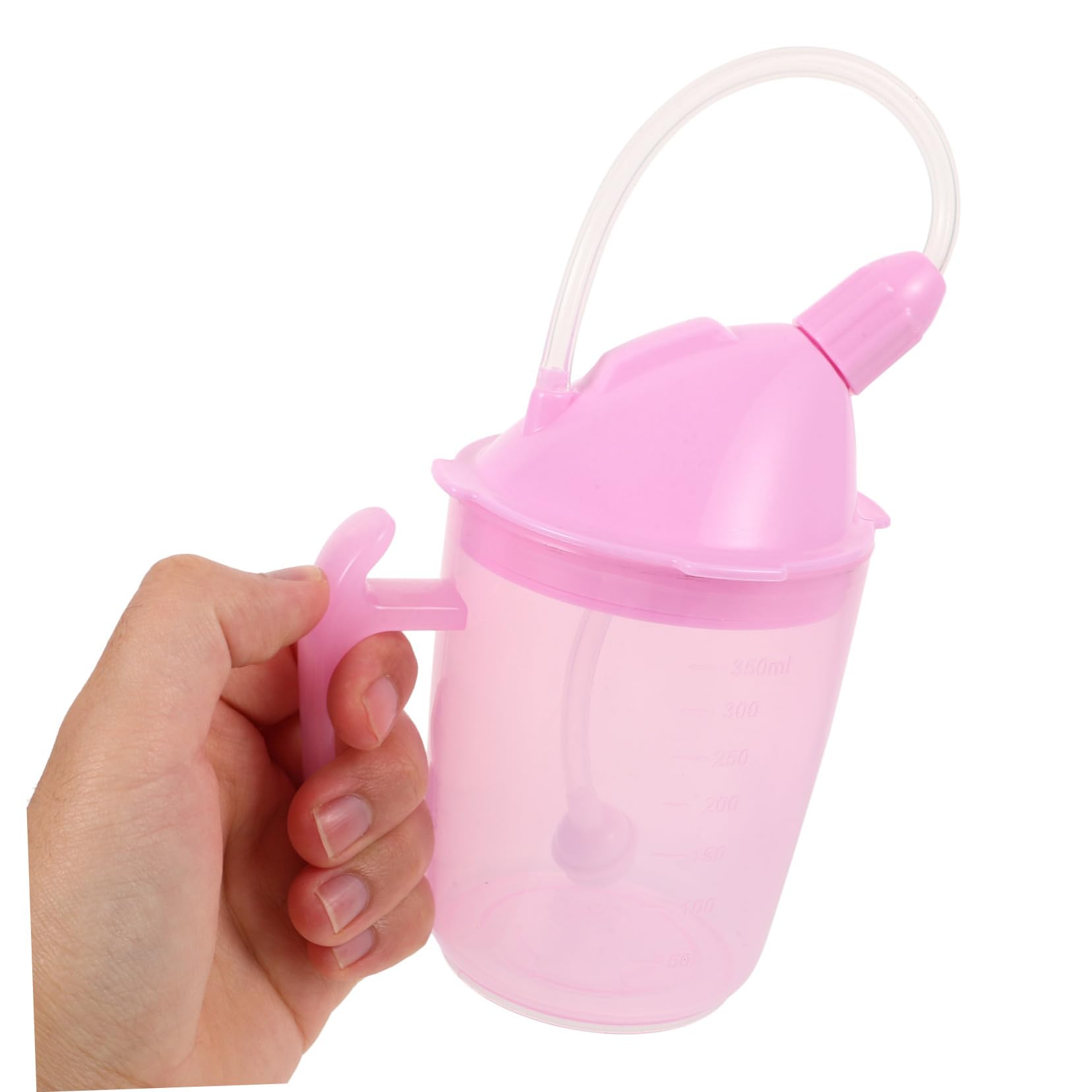 Anneome Taza Antigoteo Para Adultos Pajita Para Pacientes Encamados y Disfagia Fabricada Material De Alimenticio Ligera y Funcional Para Beber Agua Caldos