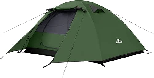Forceatt Tente 2-4 Personnes Camping, 4 Saison Imperméable Anti UV,