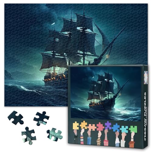 Vikings Pirate Ship Jigsaw Puzzles for Adults 1000 Pieces