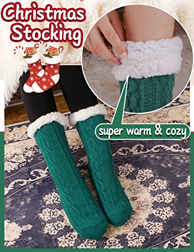 Image of EBMORE Women Slipper Fuzzy Socks Fluffy Cozy Cabin Warm Winter Soft Thick Comfy Fleece Non Slip Home Socks