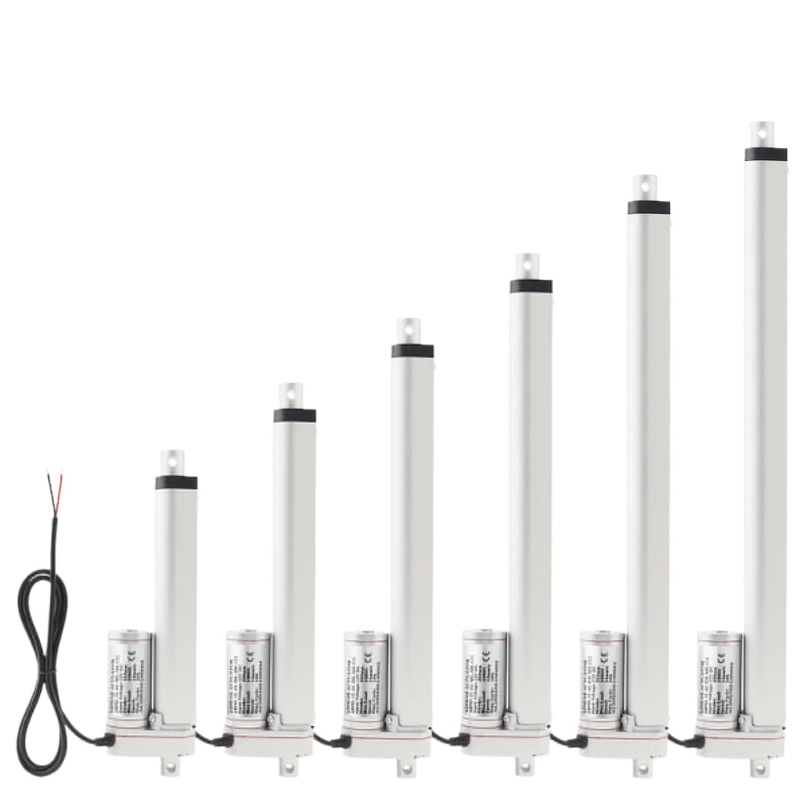 Nhestygbt 250Mm Stroke 50-400Mm Stroke Linear Actuator Motors Dc 12V 1000N/220Lb